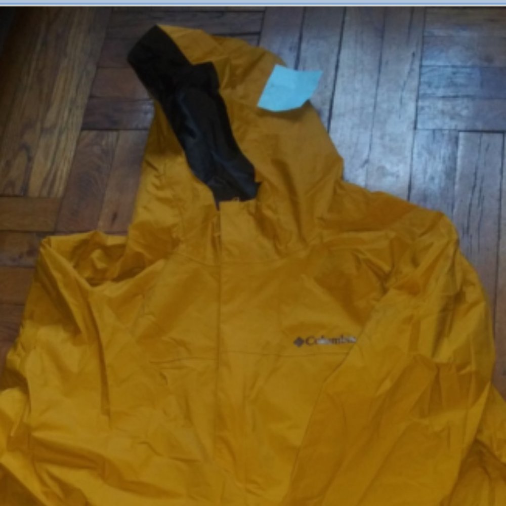 Columbia Men's (Tall) Rain Jacket-Golden Yellow